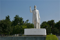 Marmorstatue des griechischen Politikers, der als Gründer des modernen Griechenlands gilt